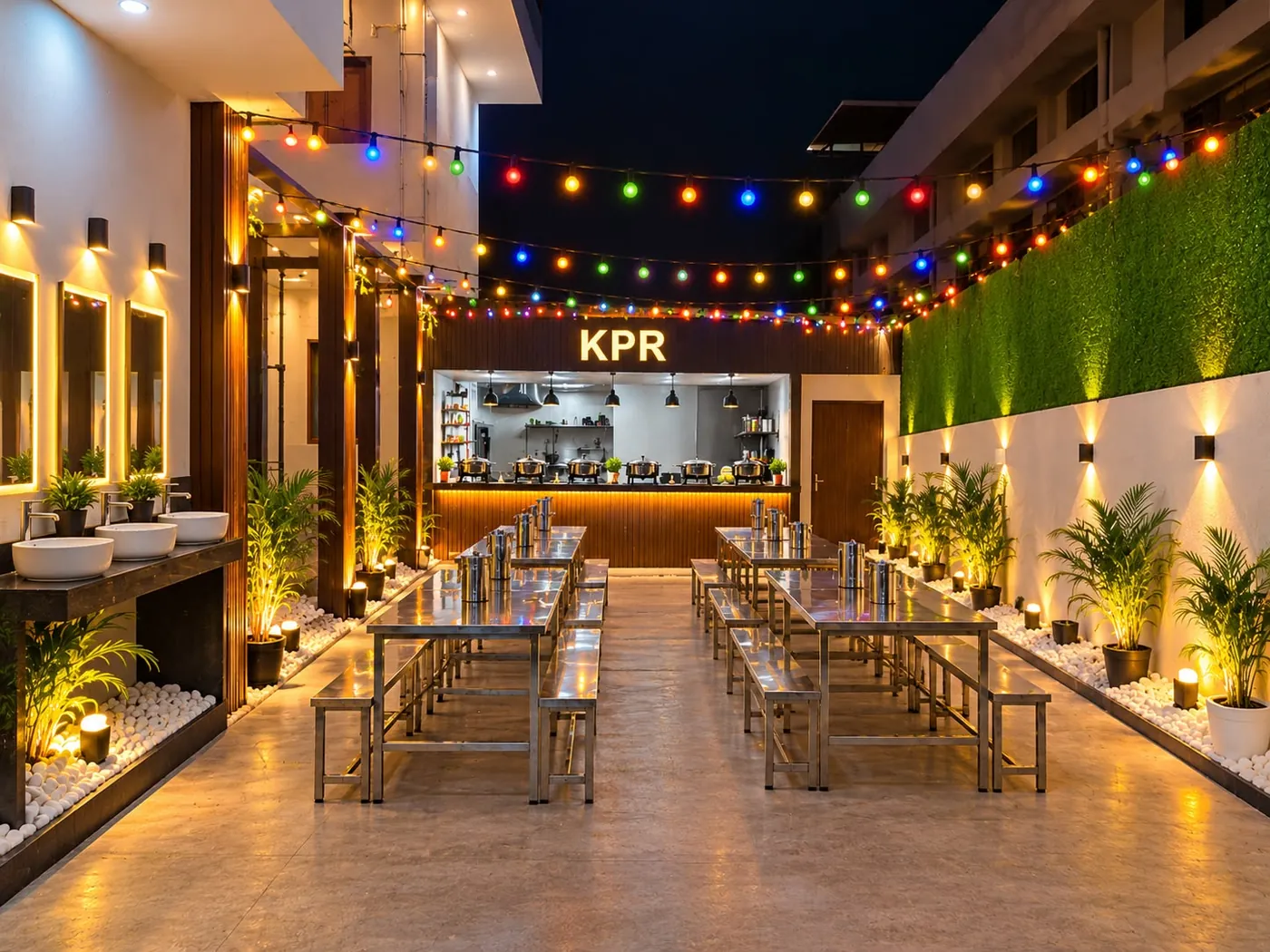 Dining area at KPR Nest Women's PG, Eachanari