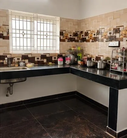 The residents' kitchen at Nilaa Stay